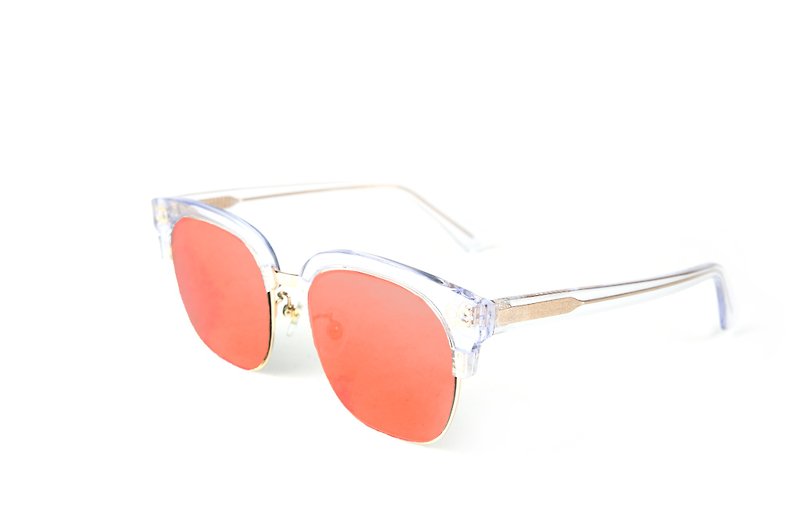 BEING Fashion Sunglasses-Pink Color (Transparent and Pure)/Welcome to make an appointment and try on at home - Glasses & Frames - Other Materials Pink