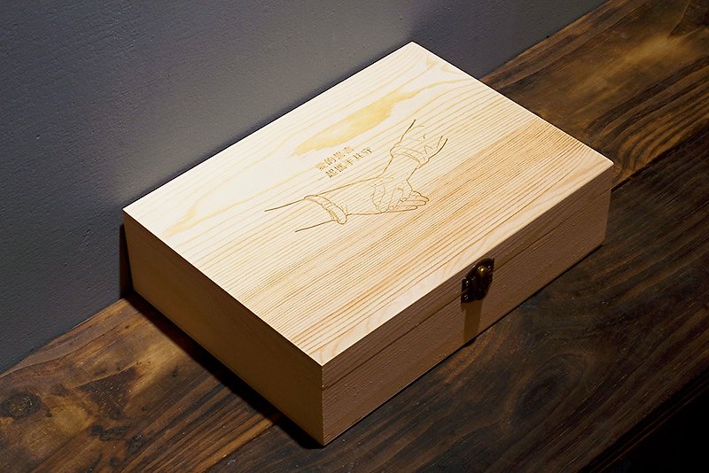 カスタマイズされた木箱バレンタインデーギフト誕生日プレゼントウェディングギフト - その他 - 木製 ゴールド