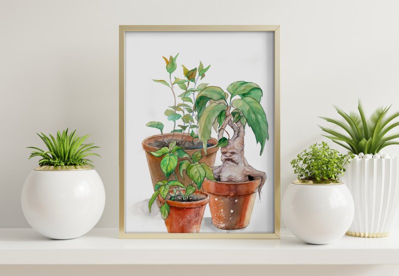 マンドレイクのポスター、子供部屋の装飾用のハリー・ポッターのポスター、アートプリントのダウンロード - 似顔絵・イラスト・挿絵 - その他の素材 