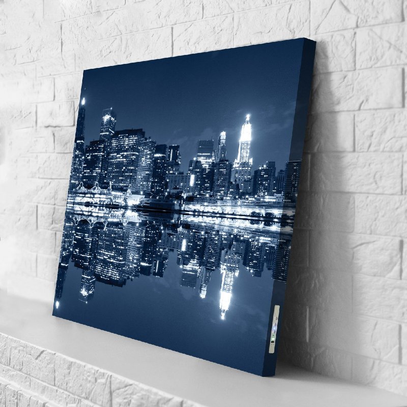 【日本 VisualSonic】藍牙畫布音箱- New York City II - 藍牙喇叭/音響 - 木頭 多色