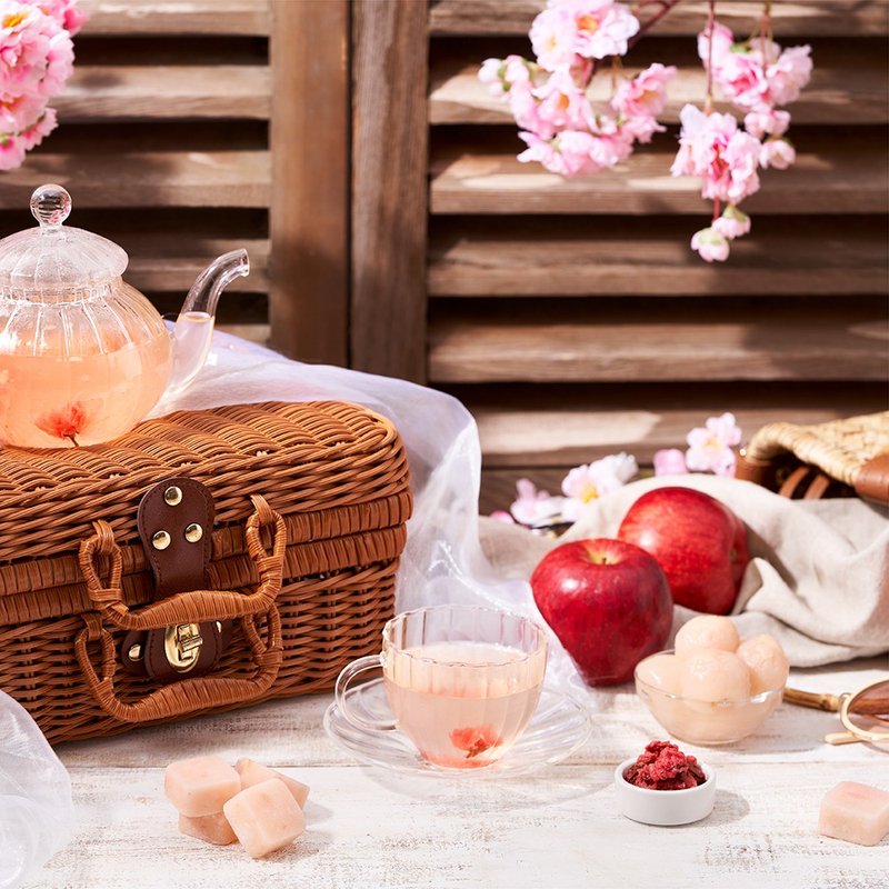 冰糖櫻花蘋果荔枝 | 17gx15入/袋 | 婚禮小物 伴娘禮 女友禮 茶磚 - 茶葉/茶包/水果茶 - 其他材質 粉紅色