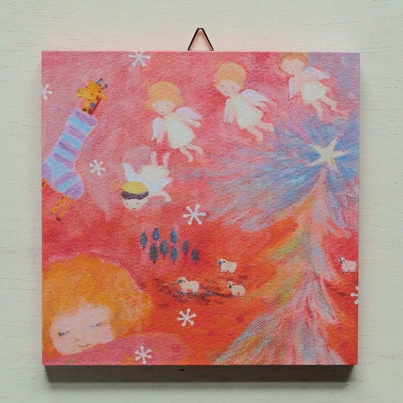 Art panel / A Christmas Dream - โปสเตอร์ - กระดาษ สีแดง