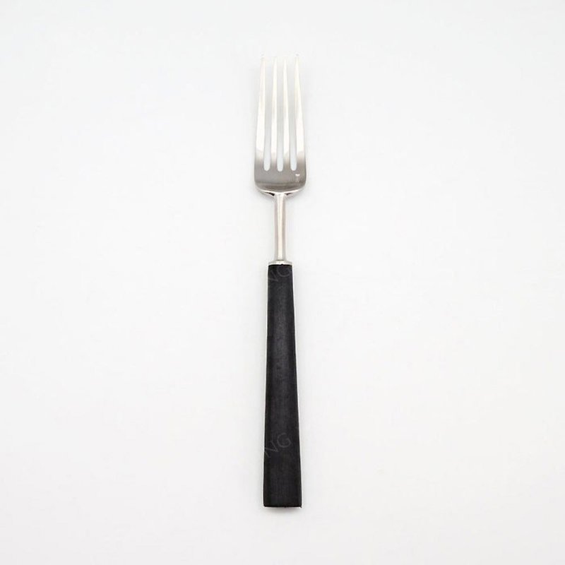 葡萄牙 Cutipol | EBONY / 黑銀21.2CM主餐叉 - 餐具/刀叉湯匙 - 不鏽鋼 銀色
