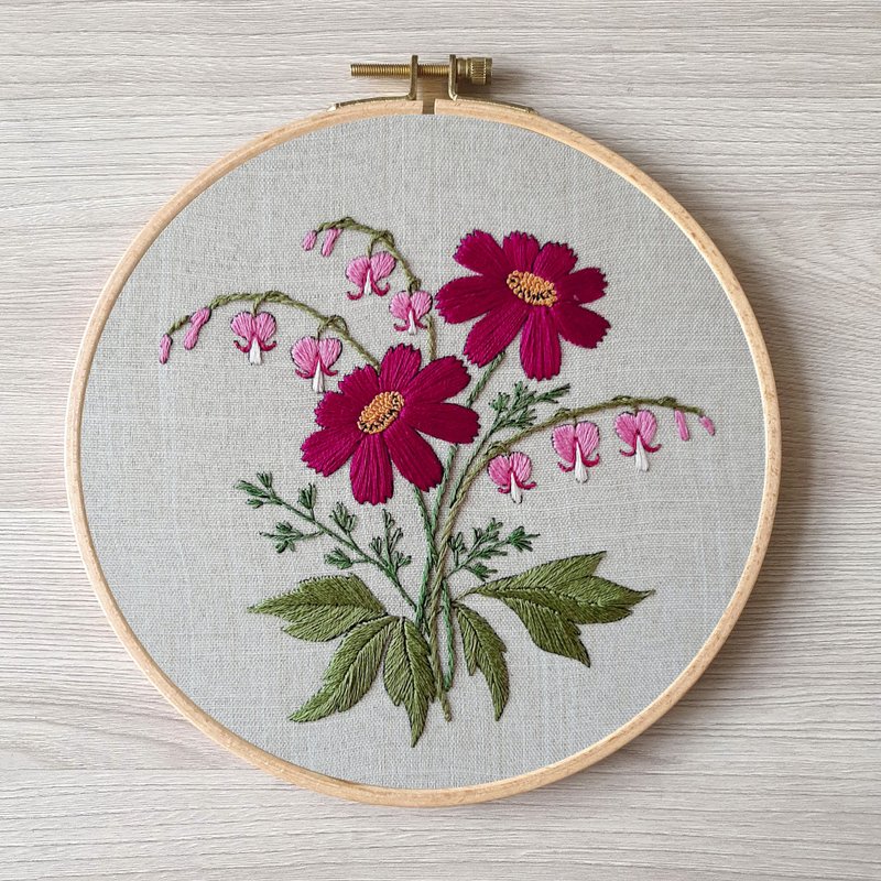 刺繡 蝴蝶 hand embroidery DIY, Floral pattern pdf - 其他數位設計 - 其他材質 