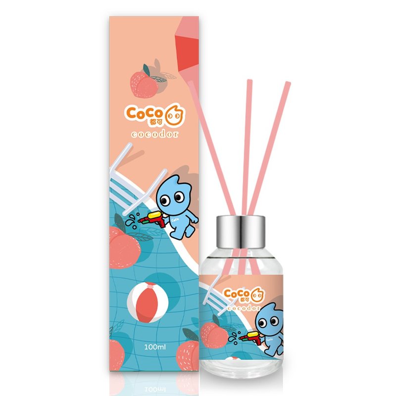 COCODOR-CoCo TEA系列擴香瓶100ml-蜜桃 - 香氛/精油/擴香 - 玻璃 粉紅色