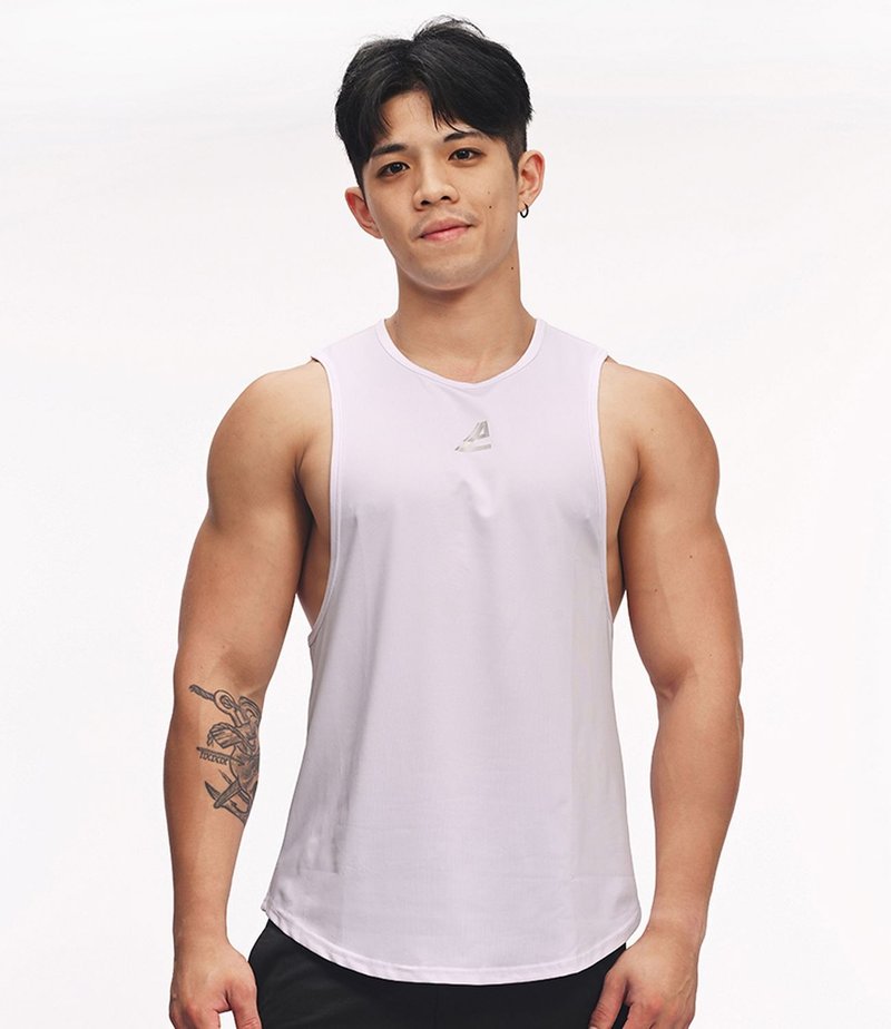 (7 color) Actiflex2.0 Ultra Rhythm Gym Tank Top-White - Men's Tank Tops & Vests - Polyester White