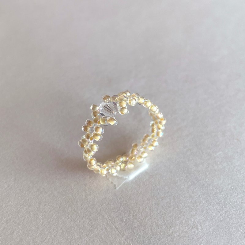 Yellow Crystal Ring - 戒指 - 寶石 黃色