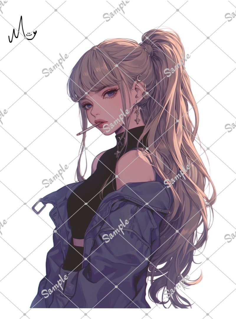 オリジナル人物ステッカー - 貼紙 - 紙 