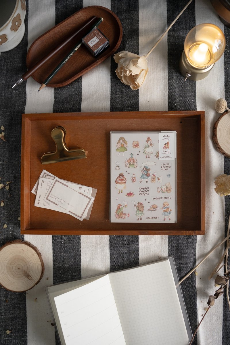 Forest Party PET Sticker Sheet - 貼紙 - 其他材質 