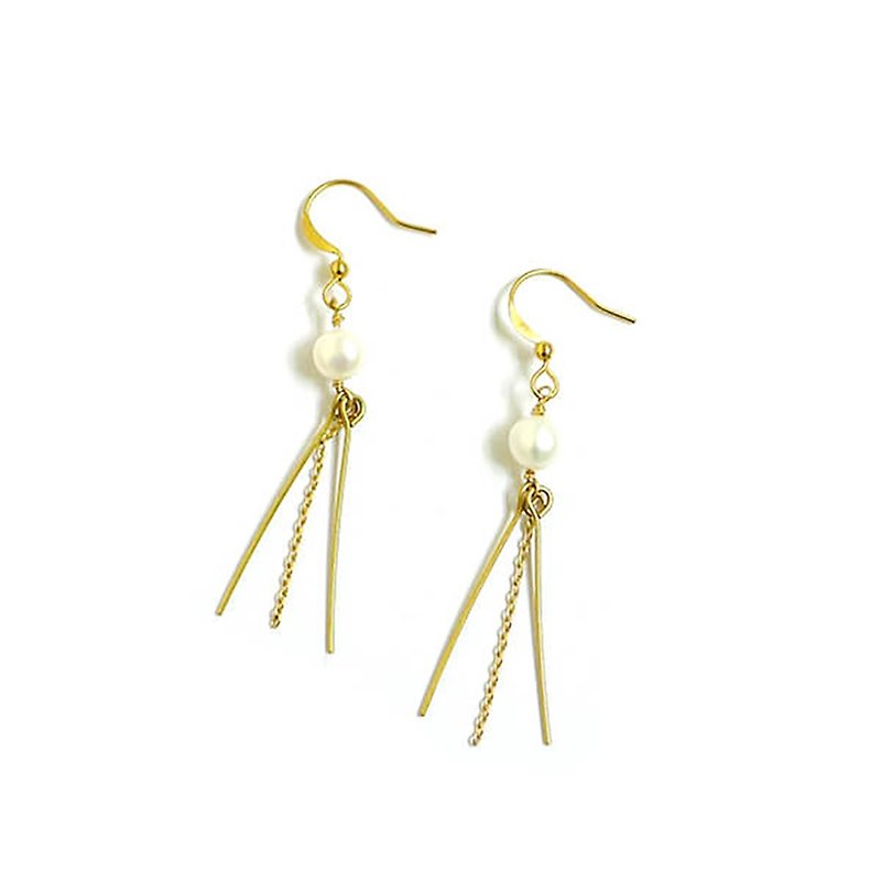 [Ficelle Fei Yarn Light Jewelry] [Love Like the Sea] Secret – Earrings - Earrings & Clip-ons - Gemstone 