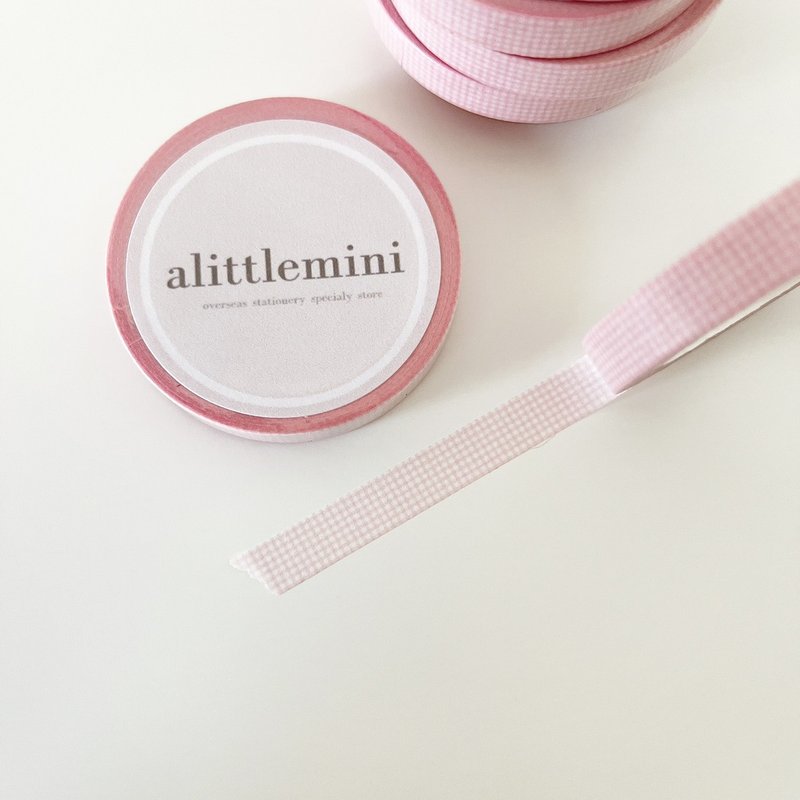 alittlemini 7mm maskingtape babypink - มาสกิ้งเทป - กระดาษ สึชมพู