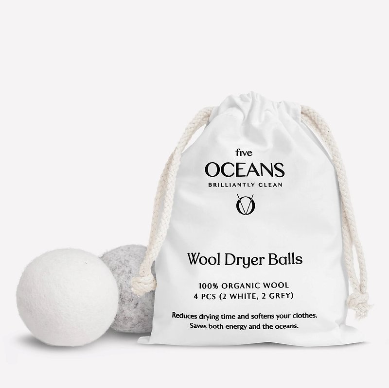 Five Oceans Wool Clothes Ball - ผลิตภัณฑ์ซักผ้า - ขนแกะ 