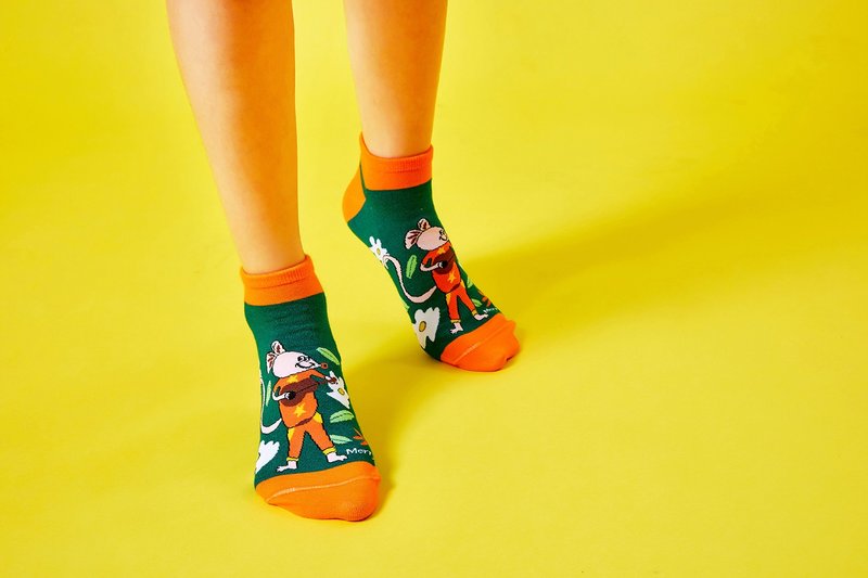 Heart Blossoms - Crew Socks - Socks - Eco-Friendly Materials Multicolor