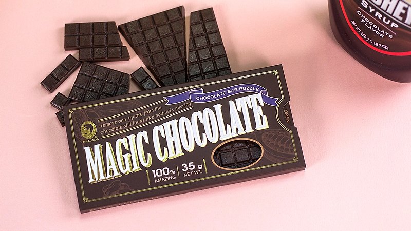 科學魔術系列 / 吃不完的巧克力拼圖 - 桌遊/卡 Game - 其他材質 