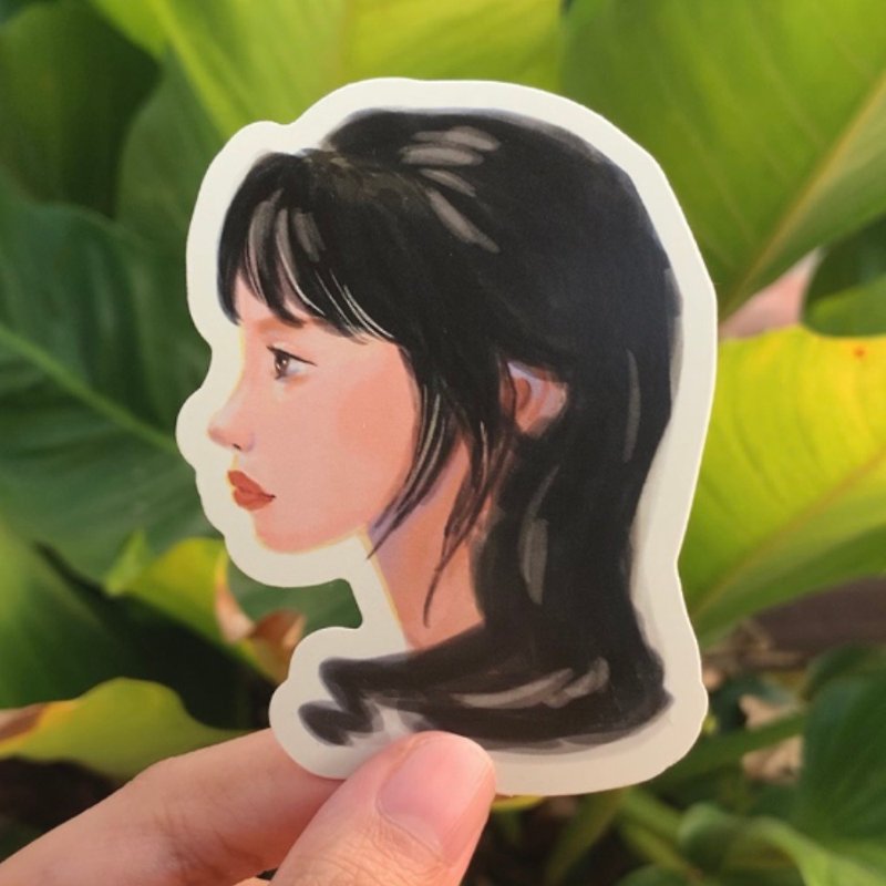 lady sticker - Stickers - Waterproof Material Multicolor