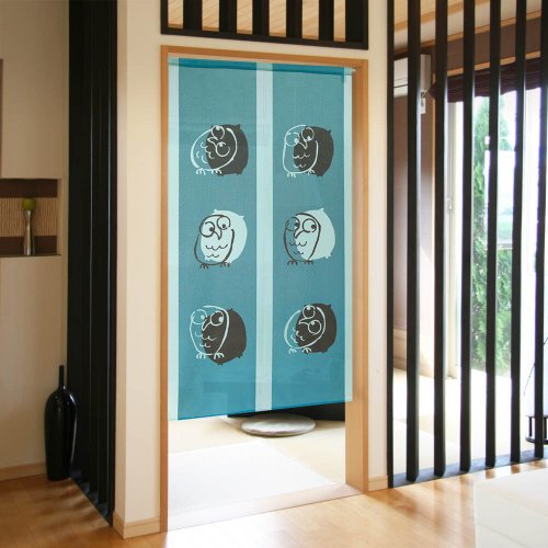 Moonstar House 星月屋 【預訂】日本製 六隻貓頭鷹門簾