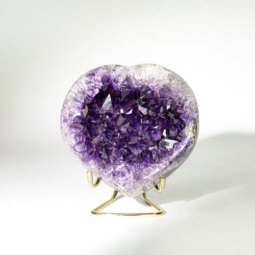 石之王 King Stones - 水晶天然石飾品、原礦 ESP 烏拉圭紫晶愛心 2251360 開運小物紫水晶 小資族輕鬆入