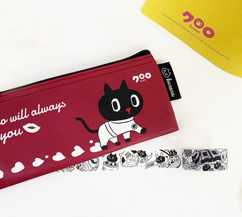 Sunny Bag x Kuroro筆袋-愛心時尚款 - 鉛筆盒/筆袋 - 其他材質 紅色