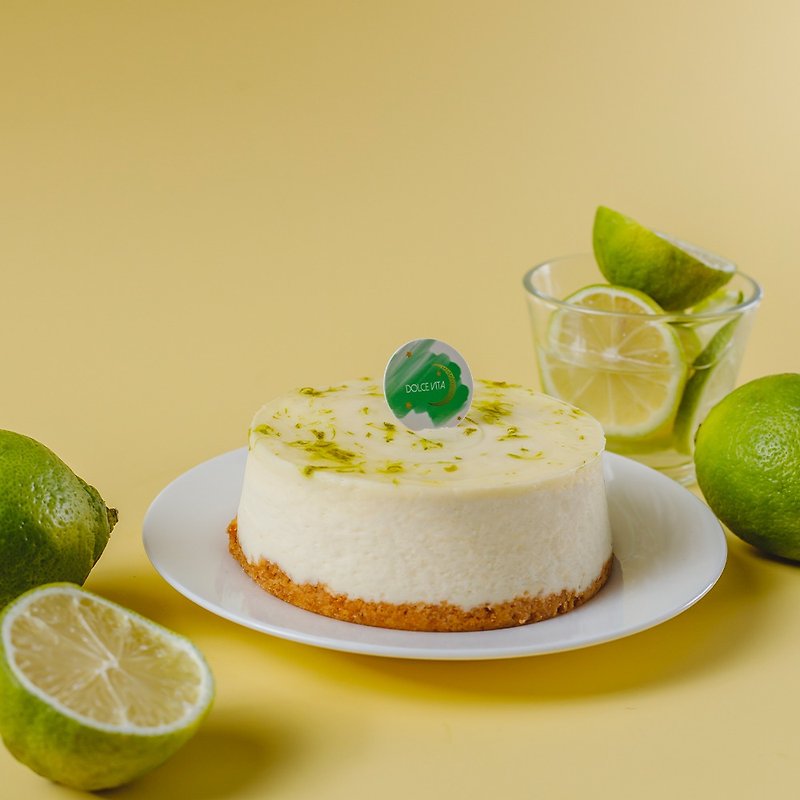 食材 ケーキ・デザート グリーン - 酸っぱくない!レモン濃厚チーズ(4インチケーキ) アップルデイリー賞受賞ケーキ