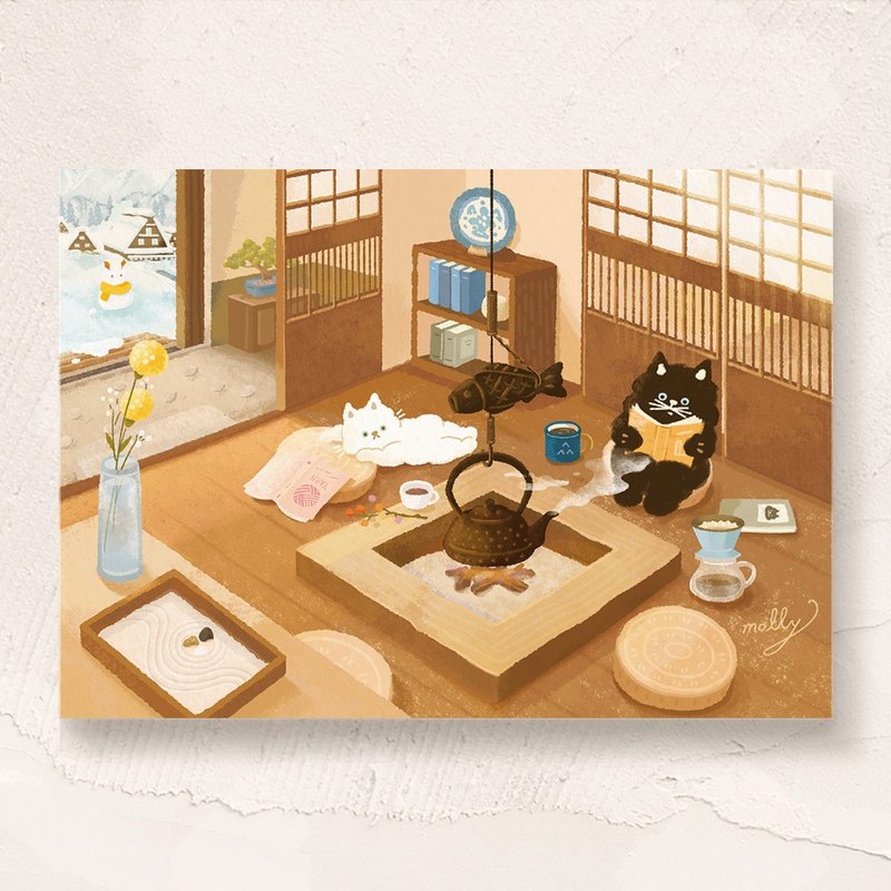 postcard-日本古民家 - 卡片/明信片 - 紙 咖啡色