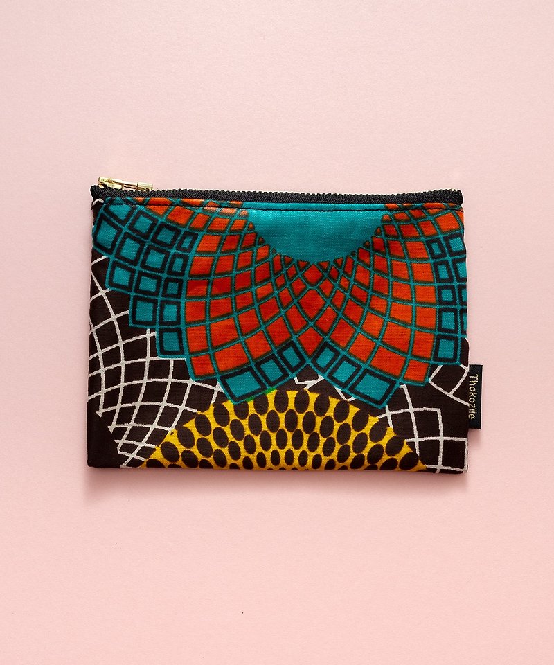 AFRICAN WAX MINI POUCH - Toiletry Bags & Pouches - Cotton & Hemp Multicolor
