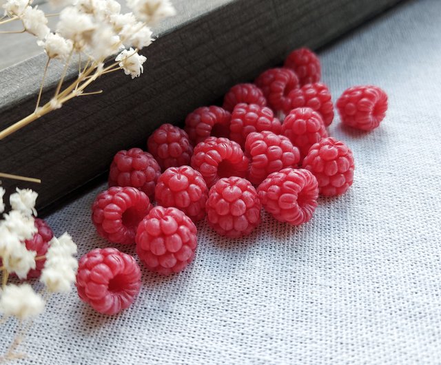 Raspberry Beads. Polymer Clay Beads. Jewelry Beading. Realistic Berry. -  Shop FairyClayShop Other - Pinkoi