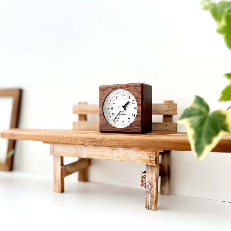 KATOMOKU alarm clock 7  walnut (km-100WA) made in japan - Clocks - Wood 