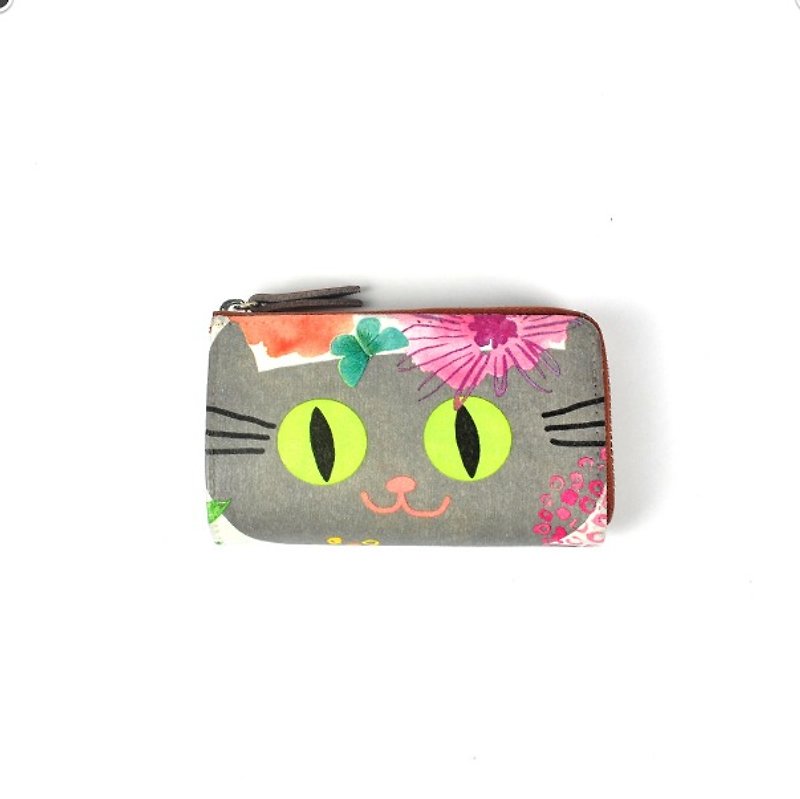 Handmade gift cat leather multifunction key cases (inside there are two pink and coffee color optional) - Keychains - Genuine Leather 