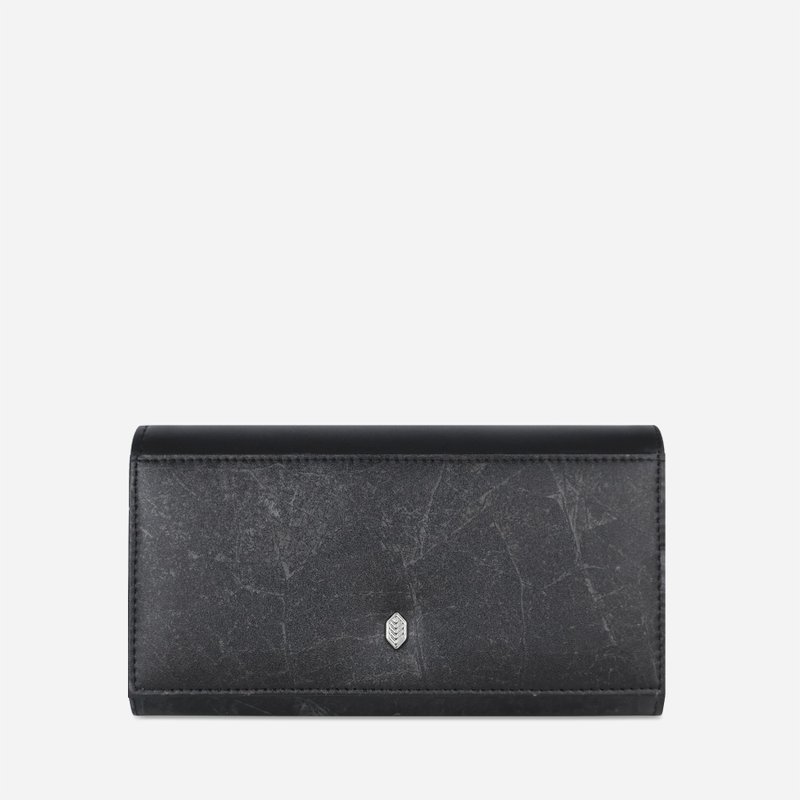 Vegan Fold-over Purse - Black - Wallets - Pigment Black