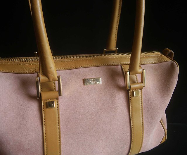 Vintage Retro Italian Brown Suede Clutch Bag