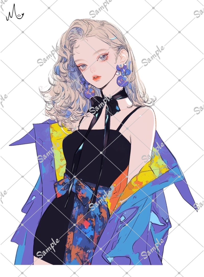 オリジナル人物ステッカー - 貼紙 - 紙 