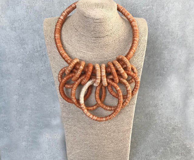 Fabric hot sale necklace chain