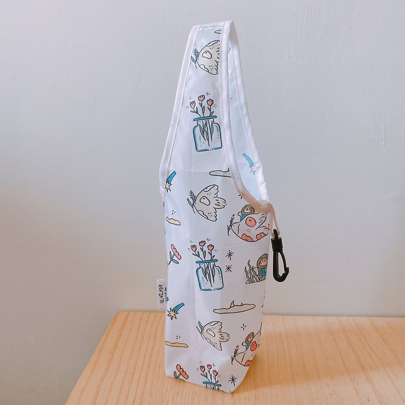 Little flower lion drink bag | Folding storage - ถุงใส่กระติกนำ้ - พลาสติก หลากหลายสี