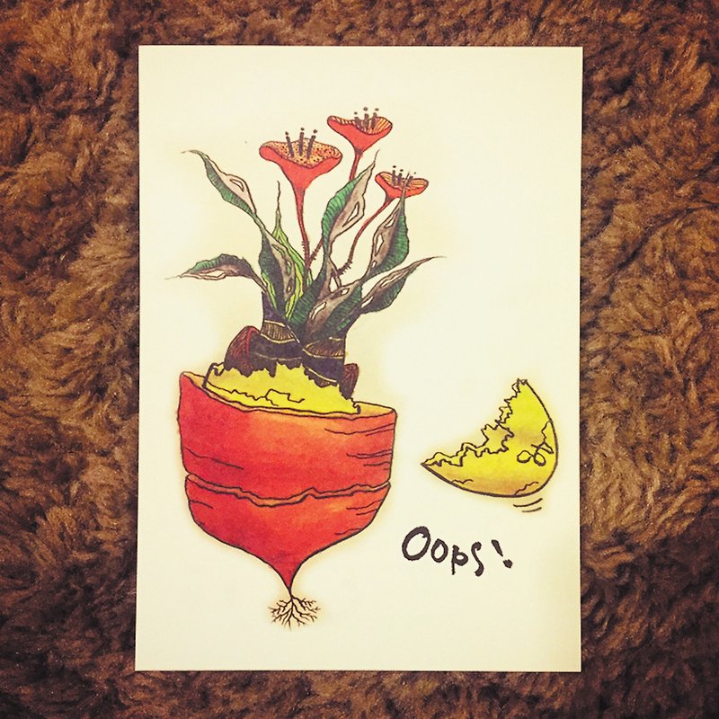 Ninety-Nine Crazy Cake Illustration Project-Hand-painted Postcards / Oops! - Cards & Postcards - Paper 