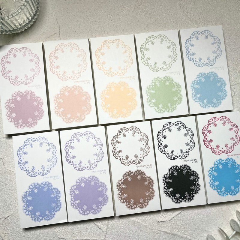 復古蕾絲紙墊 - 貼紙 - 其他材質 多色