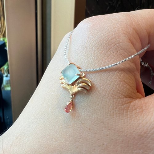 富璧寶鼎 FBBD JEWELRY 羽翼 | 冰種翡翠設計款 18K玫瑰金