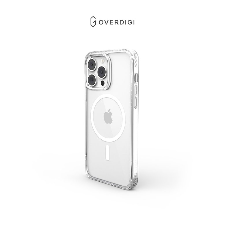 OVERDIGI iPhone 15 series V2 magnetic dual-material military-standard anti-fall transparent case | One-year original factory warranty | - เคส/ซองมือถือ - พลาสติก 