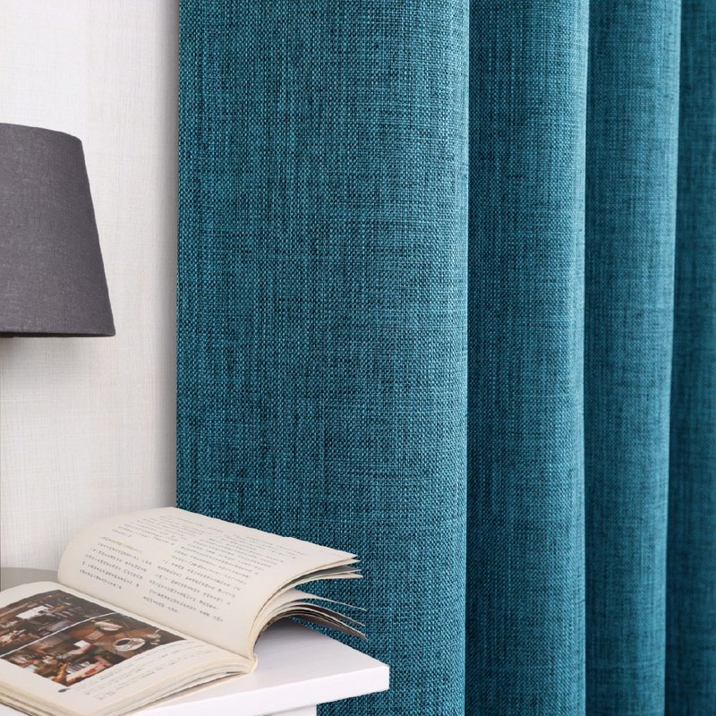 Home Desyne│MIT Handmade│Blackout Curtains│Warm Woolen Textile│Punched│5 Colors - ม่านและป้ายประตู - เส้นใยสังเคราะห์ สีน้ำเงิน