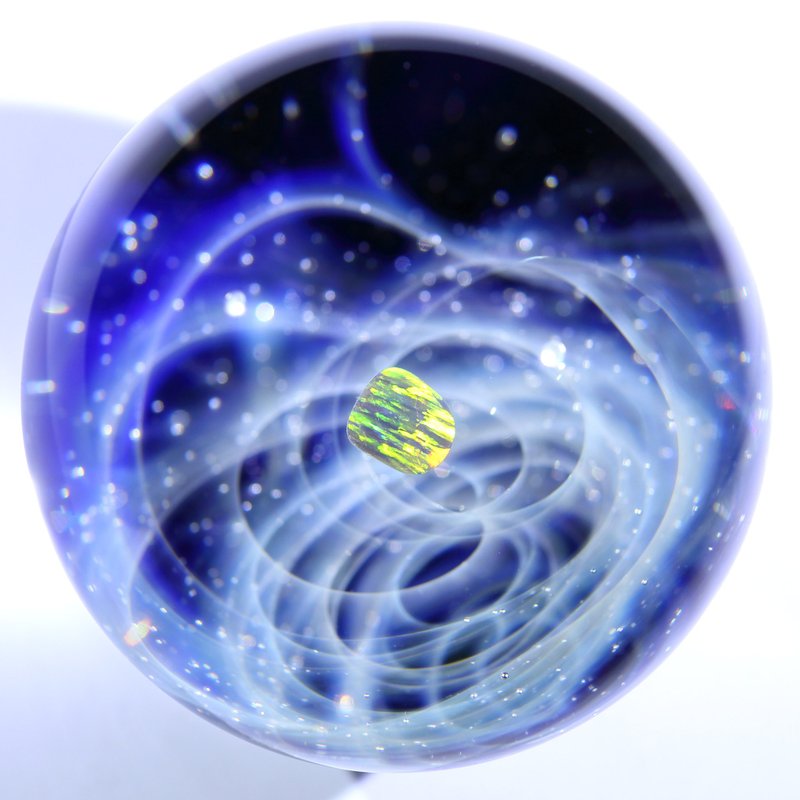 50mm 宇宙玻璃球擺設 no.M130 - 擺飾/家飾品 - 玻璃 藍色