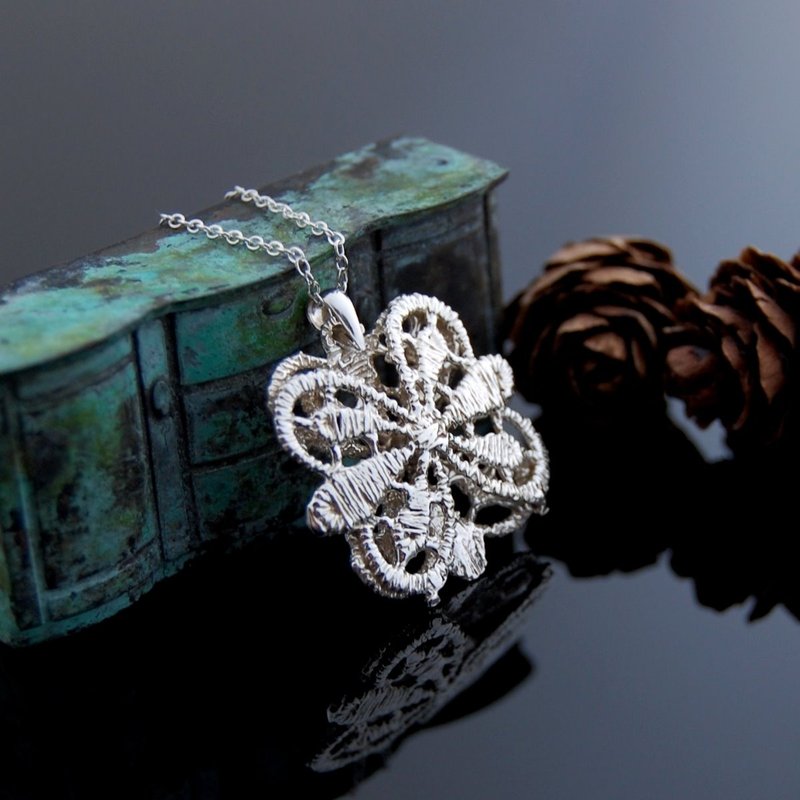 Lace Walk Necklace-Number 1-Original Color Version - Necklaces - Sterling Silver 