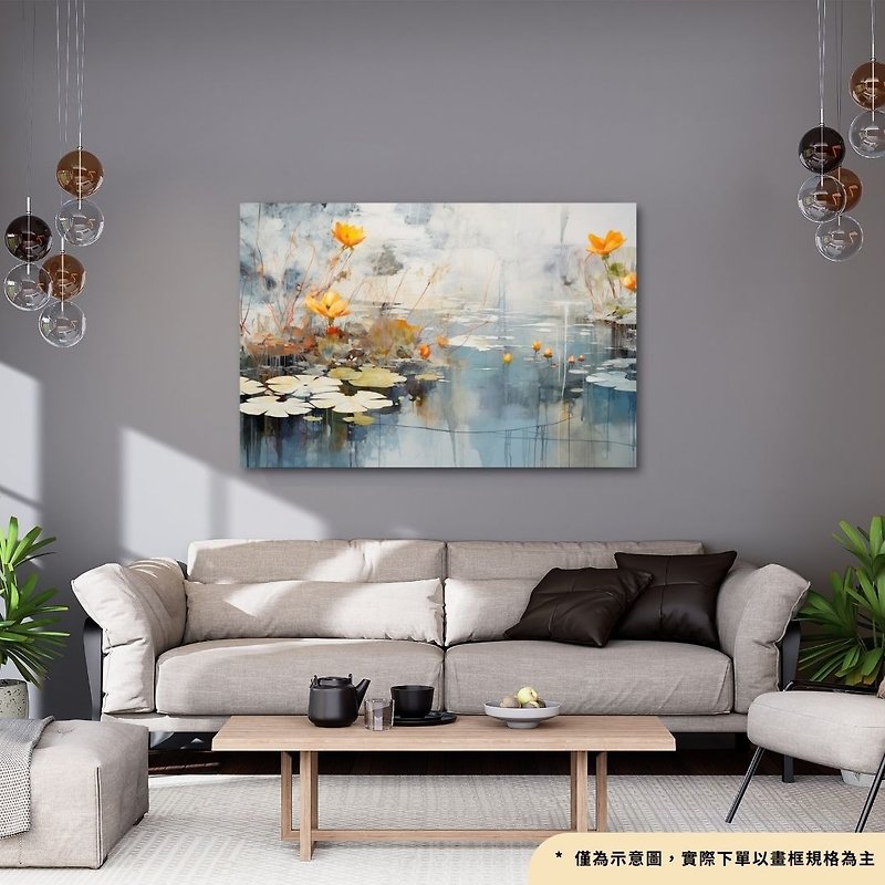 Lakeside 1 - [High Definition Giclee Oil Painting Series] Art Hanging Painting | Living Room Hanging Painting - โปสเตอร์ - ผ้าฝ้าย/ผ้าลินิน 