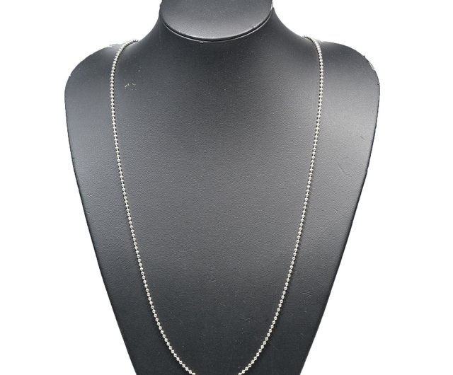 日本直送】ティファニーネックレス84cm ボールチェーンシルバー