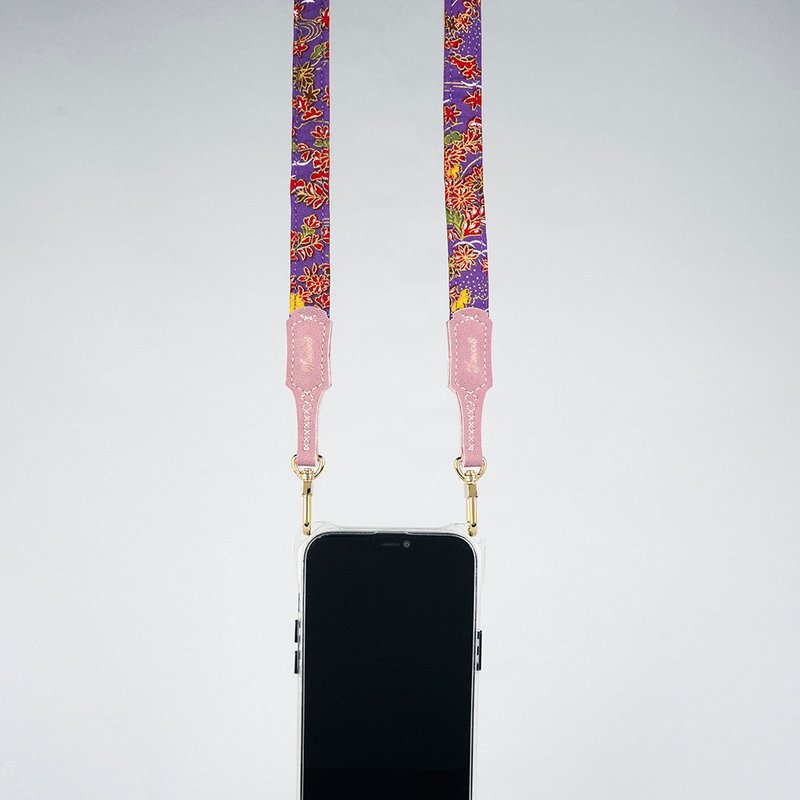 Double-buckle mobile phone strap-cool and comfortable 1.8cm-Lumeng-classic luxury and easy to match-length adjustable - Lanyards & Straps - Other Materials Multicolor