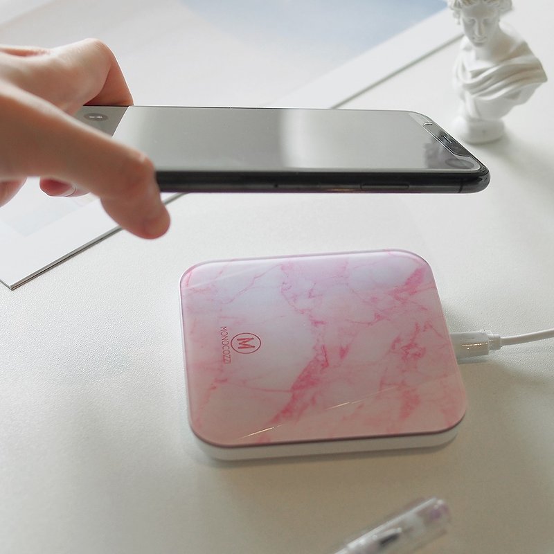 Motif | iPhone X, 8 Plus, 8 無線充電座-粉紅色 - 科技小物 - 樹脂 粉紅色