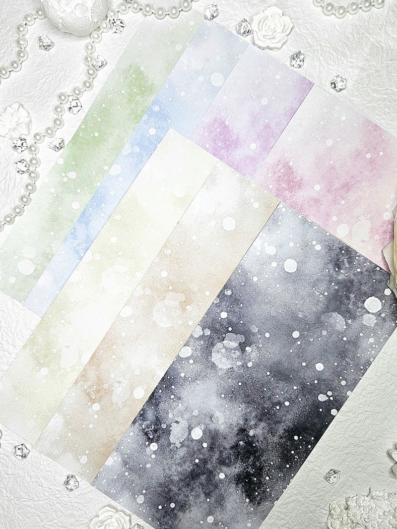 Dreamy stamp background paper - 貼紙 - 紙 