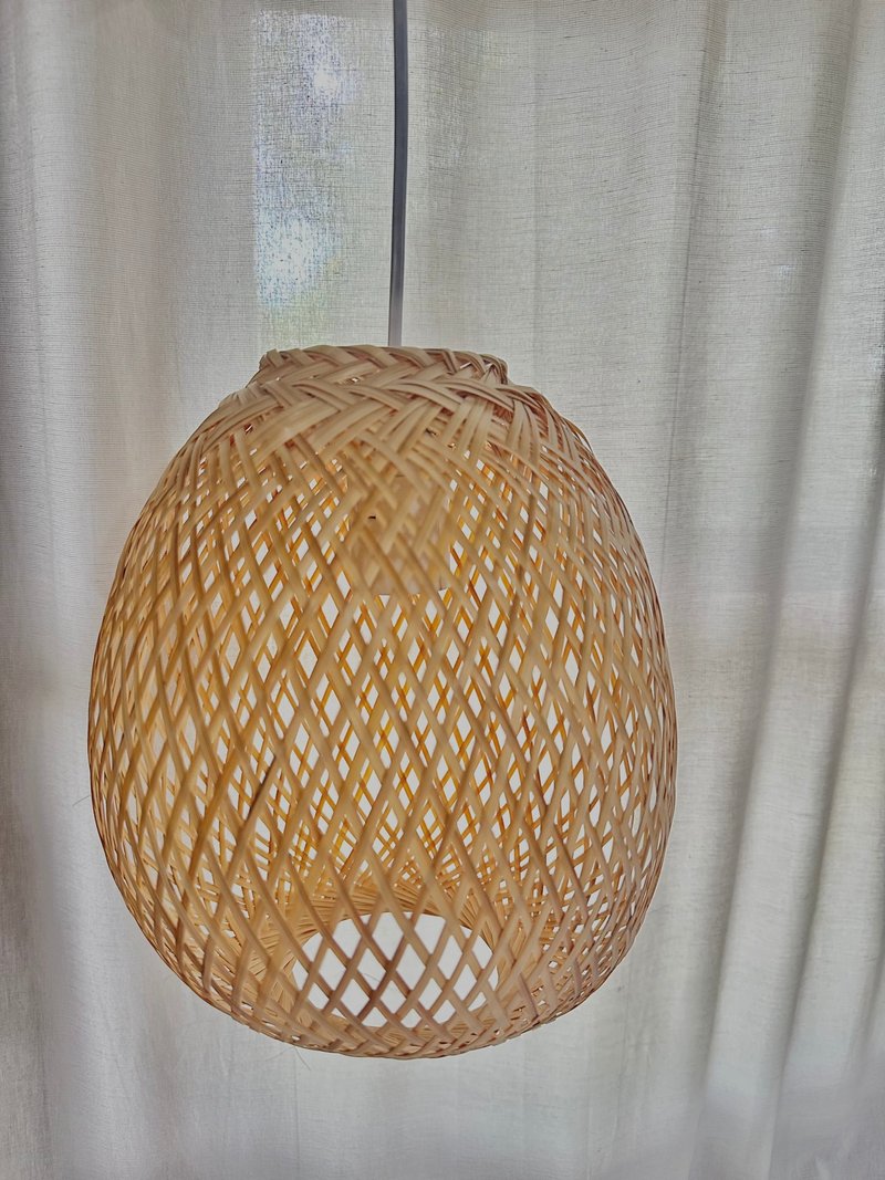 moonwake | bamboo lampshade | wicker lampshade | woven pendant light - Lighting - Bamboo Khaki