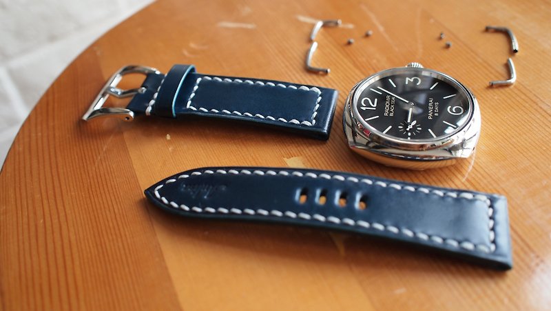 Customized Panerai Japanese Corridor Leather Strap Panerai - Watchbands - Genuine Leather Multicolor