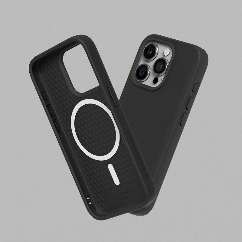 SolidSuit (MagSafe compatible) super magnetic phone case/classic black-for iPhone series - เคส/ซองมือถือ - พลาสติก สีดำ