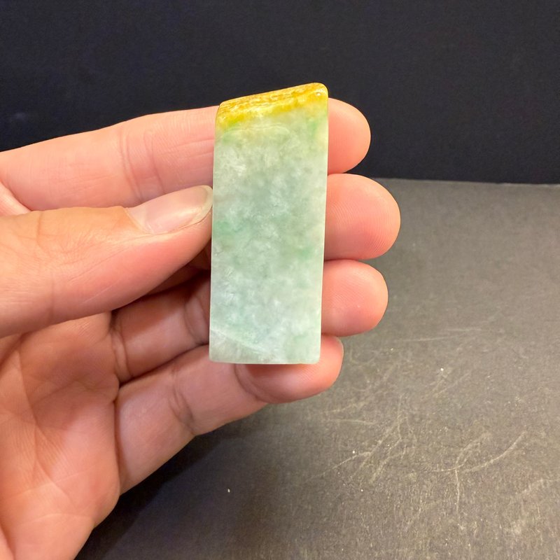 瀚玉珠寶 特賣專區 原皮三彩素面印章 天然緬甸玉印章 特色古味 - 其他 - 玉石 
