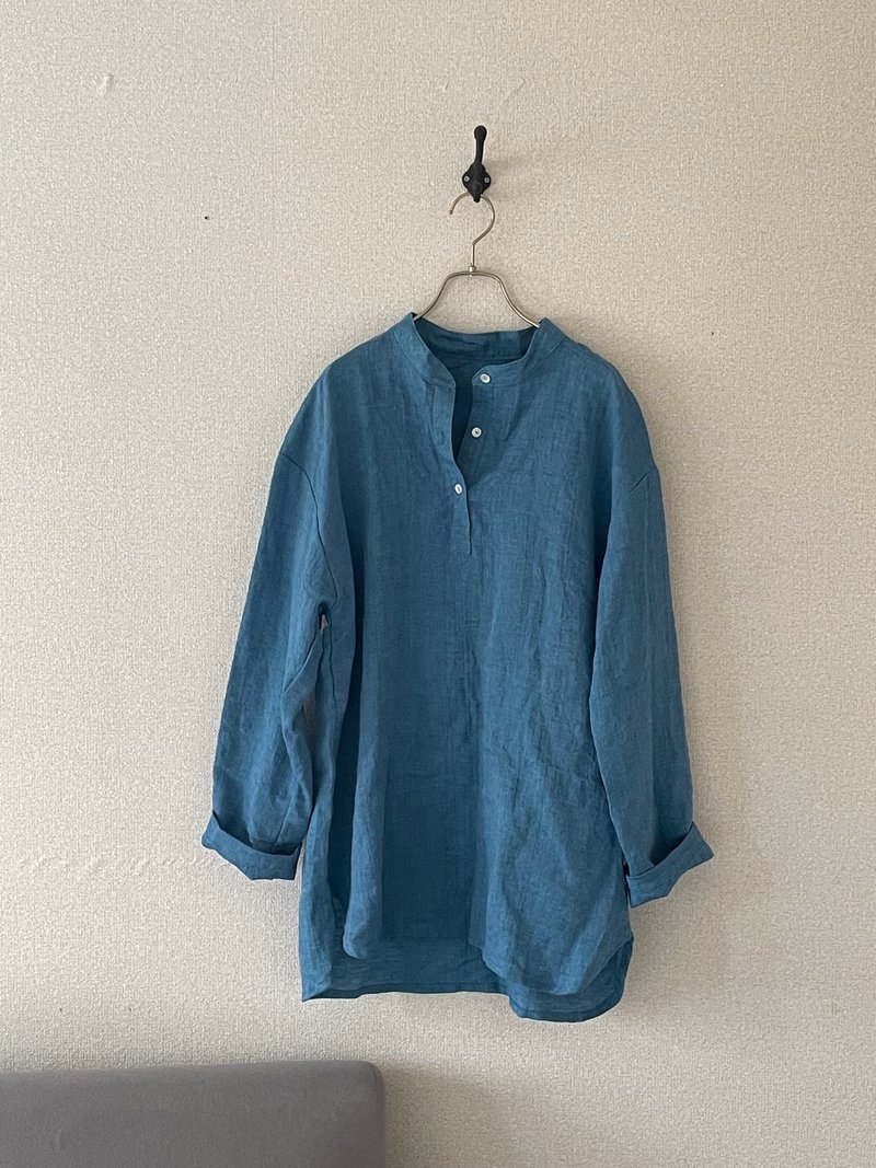 Lithuanian Linen pullover shirt - Women's Tops - Cotton & Hemp 